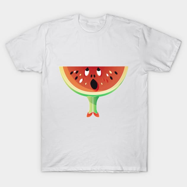 Surprised Watermelon T-Shirt by SelmaCardoso